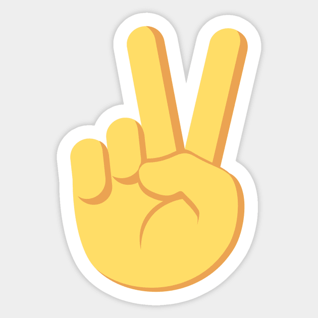 Peace Sign Emoji Peace Sign Sticker TeePublic